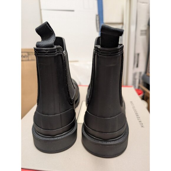 New Hunter Women's Original Chelsea Rain Boot Black Size 8 - Picture 4 of 10